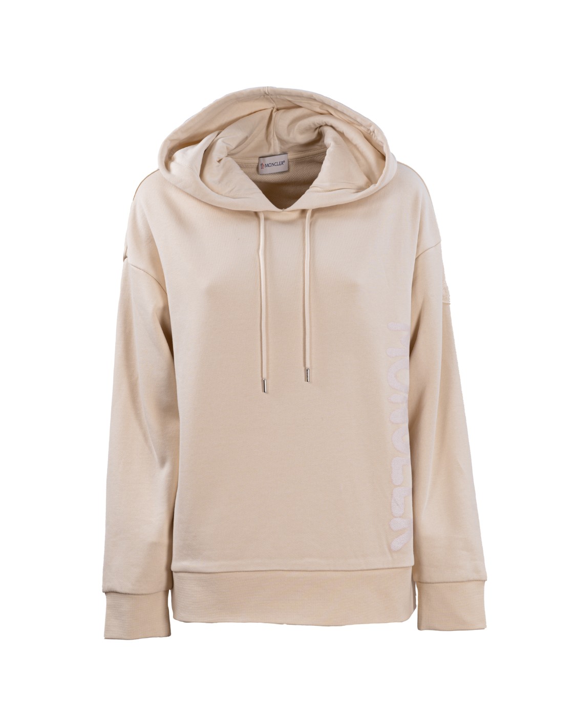 shop MONCLER Sales Felpa: Moncler hoodie, con logo, realizzata in cotone garzato.
Stampa con lettering metallizzato effetto spray.
Collo a giro.
Maniche lunghe.
Composizione:  91% Cotone, 9% Poliammide.
Made in Turkey.. HOODIE 8G00014809KF-213 number 6135255
